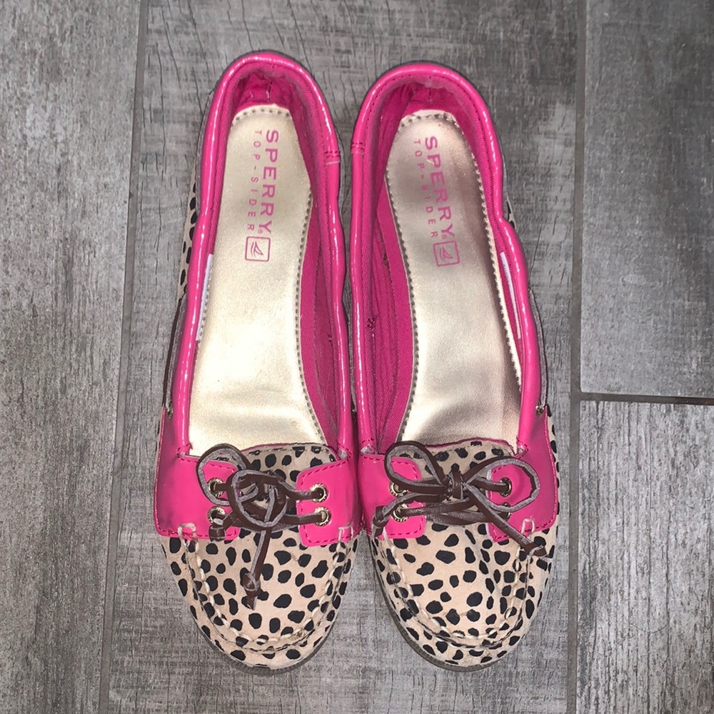 Pink Leopard Print Sperry’s